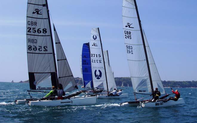 F18 sport catamarans Spring Regatta 2013 © RCIYC